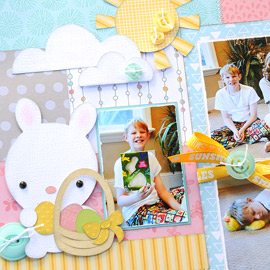 Easter Blessings Two-Page Layout by Jana Eubank