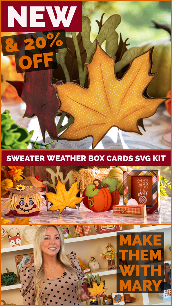 Sweater Weather Box Cards SVG Kit