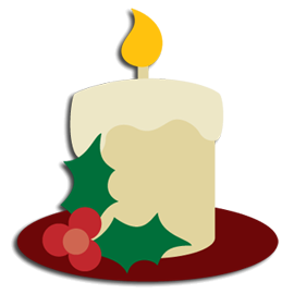 Christmas Candle SVG