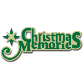 Christmas Memories Caption SVG