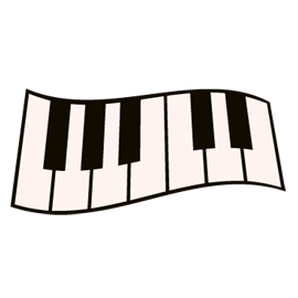Piano Keys SVG File