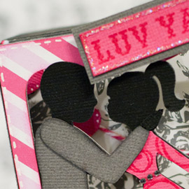3D Silhouette Valentine Box By Cheryl Becker