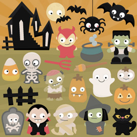 Spooky Cuties SVG Collection