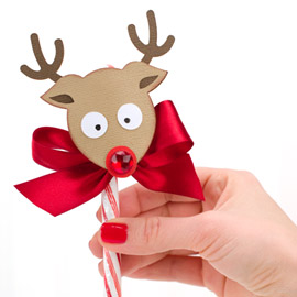 Free SVG File – Reindeer Candy Cane