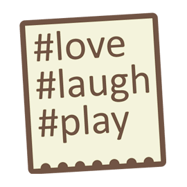 Free SVG File – 02.02.14 – Love Laugh Play Hashtags Caption