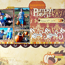 Pumpkin Pie 5 Cents Layout by Guest Design Vivian Rose Lake