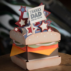 Burger Box from the Sunday with Dad SVG Kit from SVGCuts