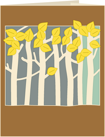 Free SVG File – 08.31.16 – Birch Trees Card