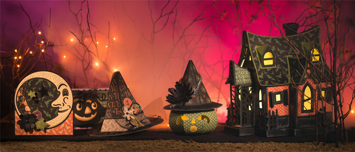 SVGCuts Haunted Forest Bewitched Cabin